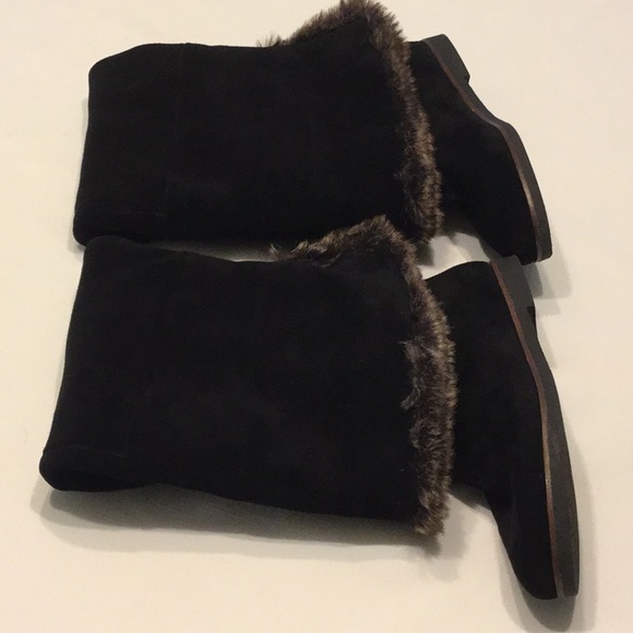 Sam Edelman Thigh High Suede Boots w/ Faux Fur New - Picture 6 of 6